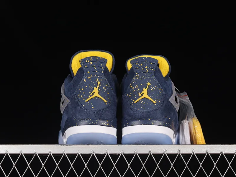 All categories Air Jordan Jordan series basketball shoes Air Jordan 4 Air Jordan 4 Retro AJ4 Joe 4 blue customized basketball shoes AJ4-1036660